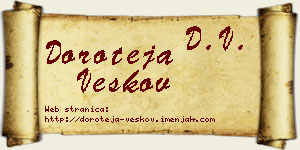 Doroteja Veskov vizit kartica